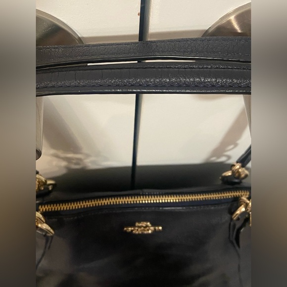 Coach Navy Satchel/Crossbody - Picture 3 of 10